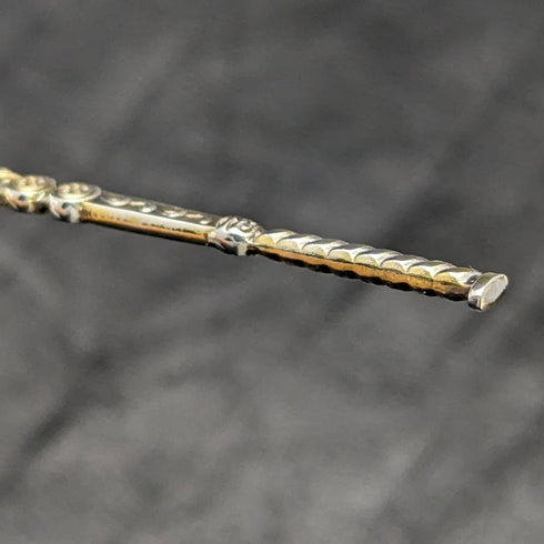 1936 British vintage sterling silver anointing spoon in paper box William Suckling